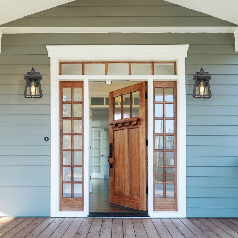 Modern 1-light Outdoor Wall Light Dimmable Traditional Lantern Porch Wall Sconce