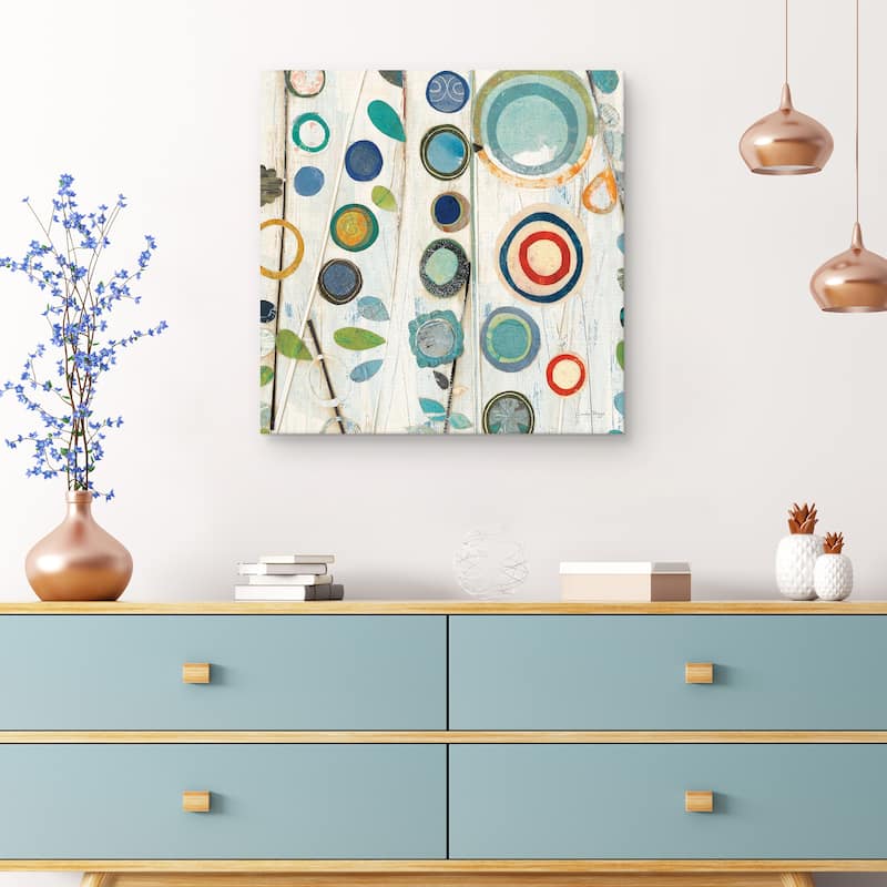 Ocean Garden I Square by Candra Boggs Canvas Art Print