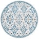 preview thumbnail 46 of 52, SAFAVIEH Evoke Stacie Vintage Boho Shabby Chic Rug 6'7" Round - Ivory/Light Blue - Round