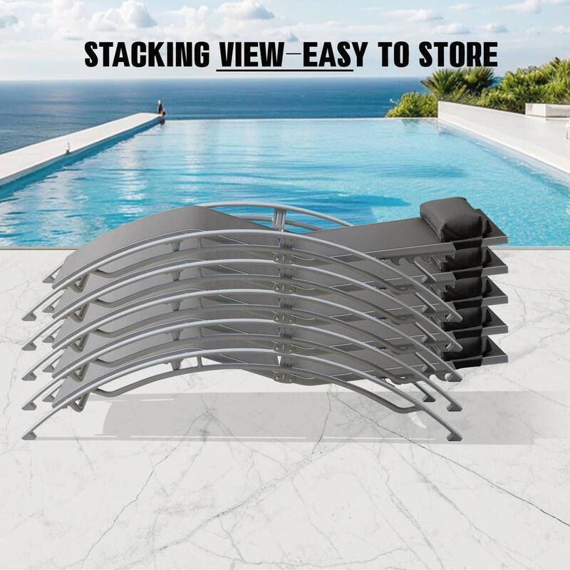 Pool Lounge Chairs Set of 2