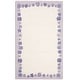preview thumbnail 8 of 11, SAFAVIEH Handmade Children's Daisy Borders Ivory New Zealand Wool Rug 3' x 5' - Ivory/Lavander