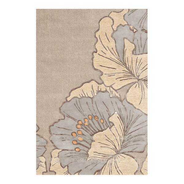 NICOLE MILLER NEW YORK Flora Grandeur Bloom Handcrafted Wool Area