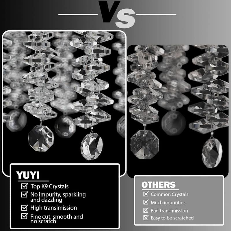 KAYLA 28-Lights Crystal Staircase Chandelier, Indoor Pendant Light, 118'' Modern High Ceiling Light, Height Adjustable - N/A