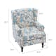 Upholstered Nailhead Trim Armchair Wingback Accent Chairs Set of 2