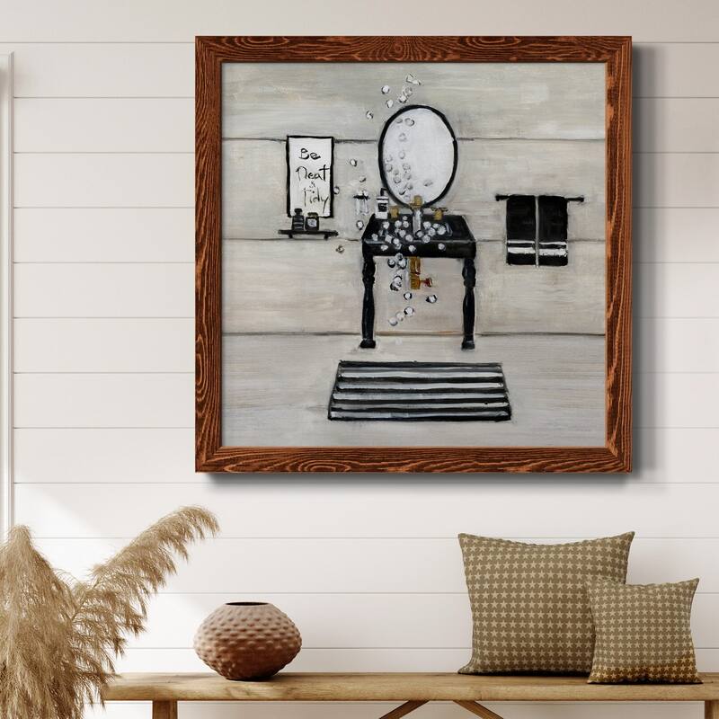 Neat and Tidy Bath-Premium Framed Canvas - Ready to Hang