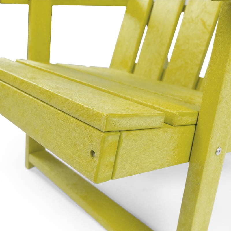 Amalfi Fully Assembled All-Weather HDPE Outdoor Folding Modern Adirondack Chair