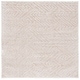 preview thumbnail 9 of 65, SAFAVIEH Tahoe Shag Nieki Geometric 1.2-inch Thick Rug 6'7" Square - Beige - Square