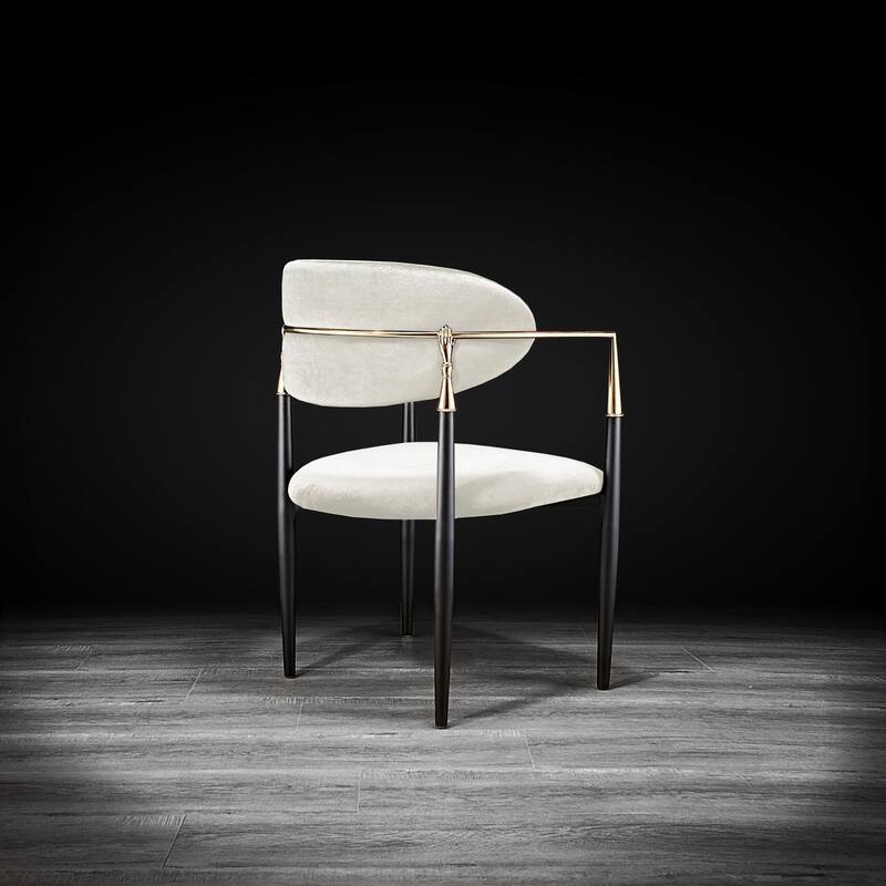 Roubi Gold Stainless Steel Dining Chair