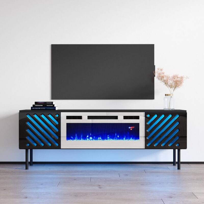 Laser WH-EF Electric Fireplace 63" TV Stand