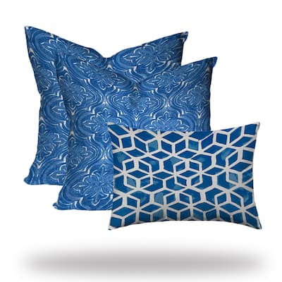 ORIANA Collection Indoor/Outdoor Lumbar Pillow Set, Sewn Closed - 20 x 20