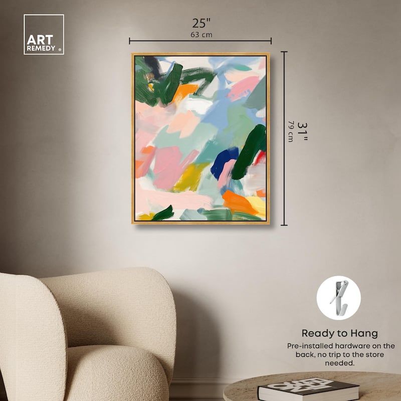 Abstract Brush Rhythm Canvas by Art Remedy