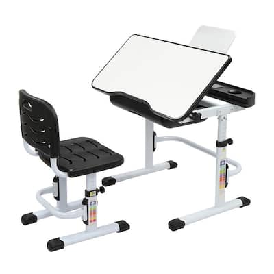 Lifting Table Top Can Tilt Kids Desk And Chair Set