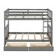 preview thumbnail 5 of 15, Twin over Twin Bunk Bed With Ladders and Two Storage Drawers for Bedroom