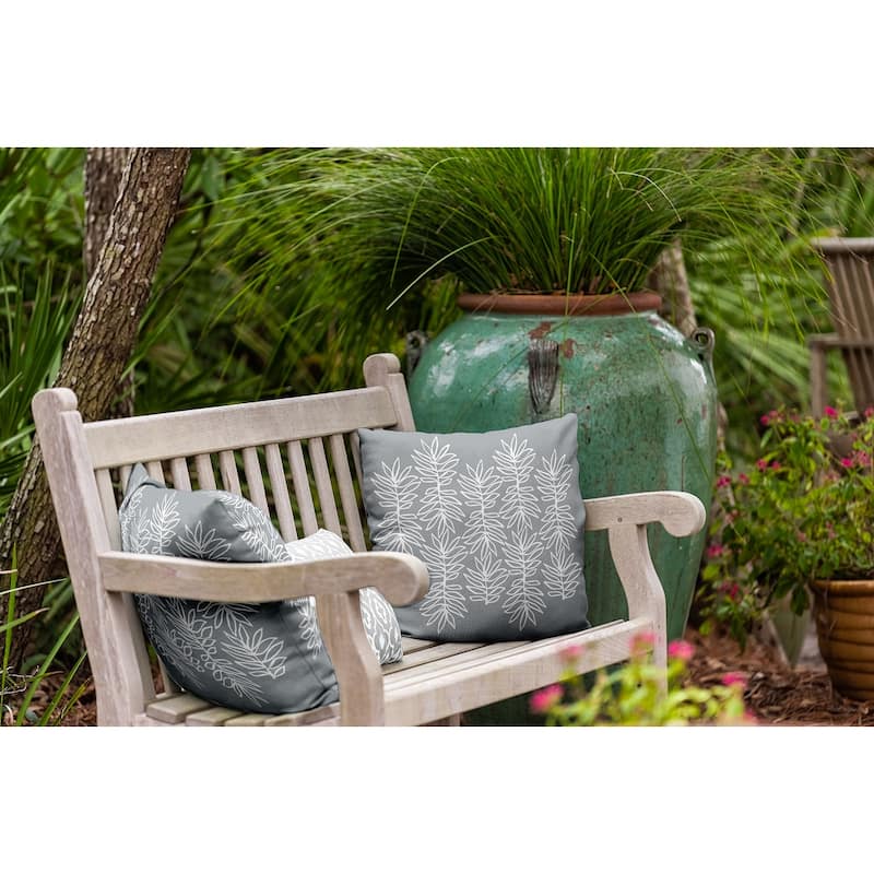 Leafy Branch Indoor/Outdoor Throw Pillow
