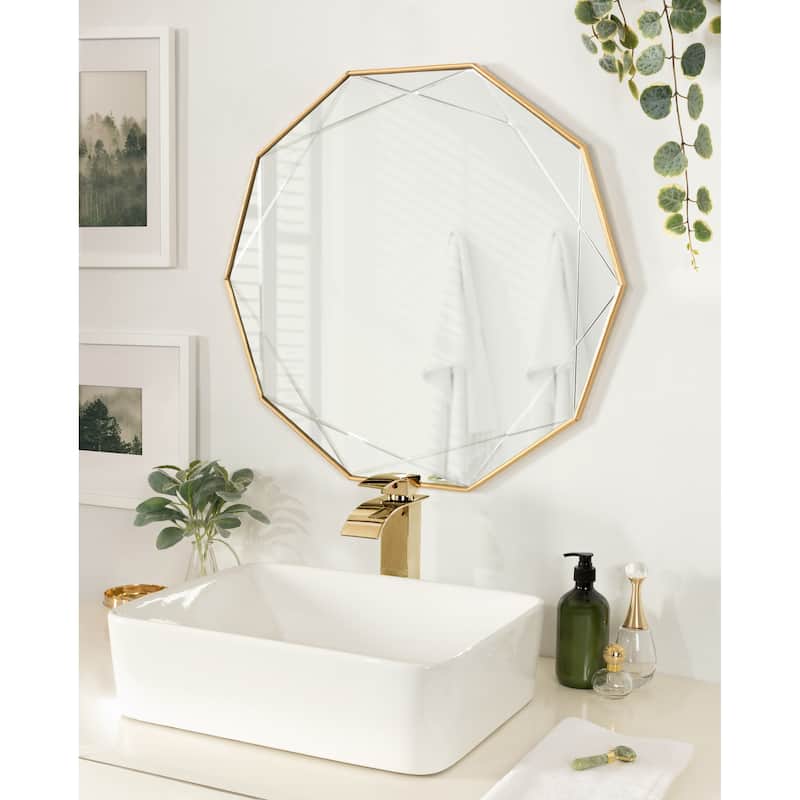 Kate and Laurel Deka Geometric Starburst Mirror