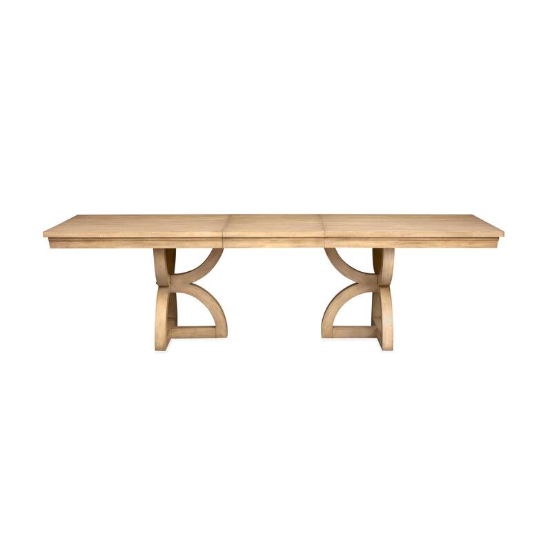 Magnussen Home Coventry Honey Maple Extendable Trestle Dining Table - 40''W x 84''D x 30''H