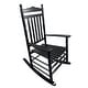 preview thumbnail 7 of 8, Outdoor Rocking Chair, Patio Wooden Rocking Chair with Smooth Armrests, High Back for Garden, Balcony, Porch