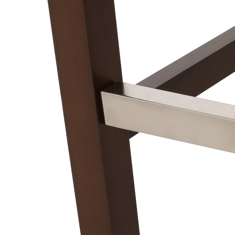30" Modern Set of 2 Bar Stools with Button-Tufted Backrests Seats, Metal Legs, for Bar Dining Room and Living Room