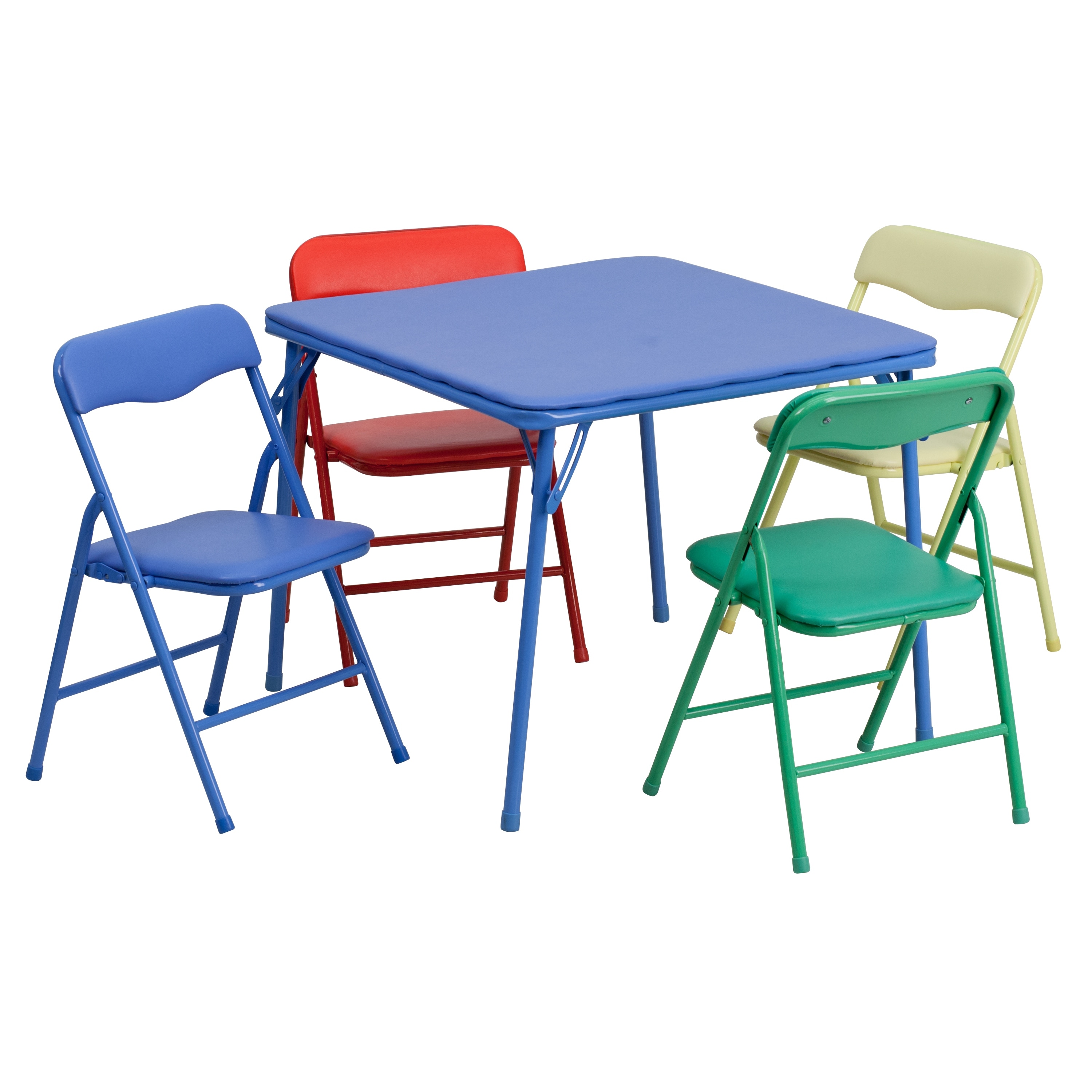 Homework Snack Time Kinfant Kids Wooden Table and Chairs 5 Pieces Set Includes 4 Chairs and 1 Activity Table Ideal for Arts /& Crafts