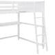 preview thumbnail 13 of 17, Full size Loft Bed with Drawers and Desk, Wooden Loft Bed with Shelves, Maximized Space, No Box Spring Required, White