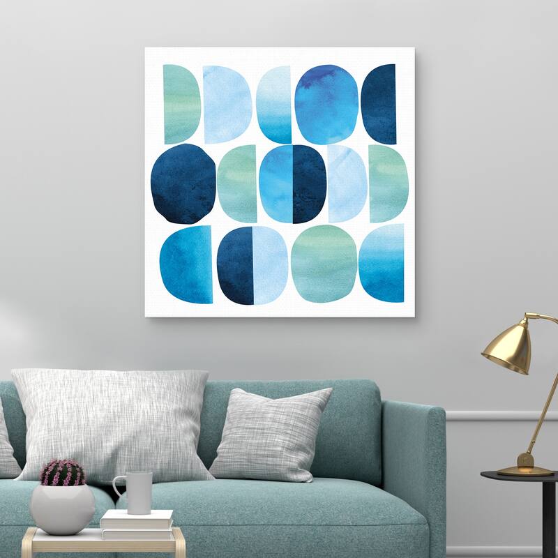 Codes Blue by Nikki Chu Canvas Art Print