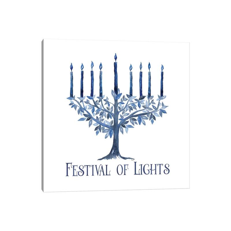 iCanvas "Festival of Lights IV-Menorah" by Tara Reed Canvas Print