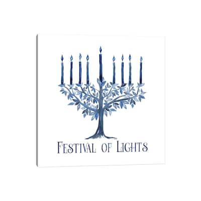 iCanvas "Festival of Lights IV-Menorah" by Tara Reed Canvas Print