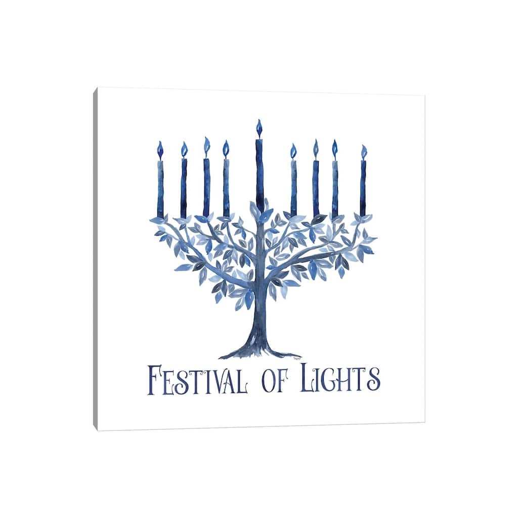 iCanvas "Festival of Lights IV-Menorah" by Tara Reed Canvas Print