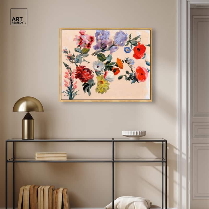 Summer Flowers Canvas by Art Remedy