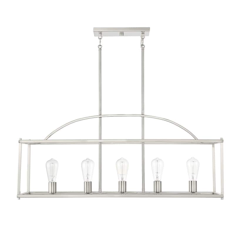 Savoy House Palladian 5 Light 12" Wide Linear Chandelier