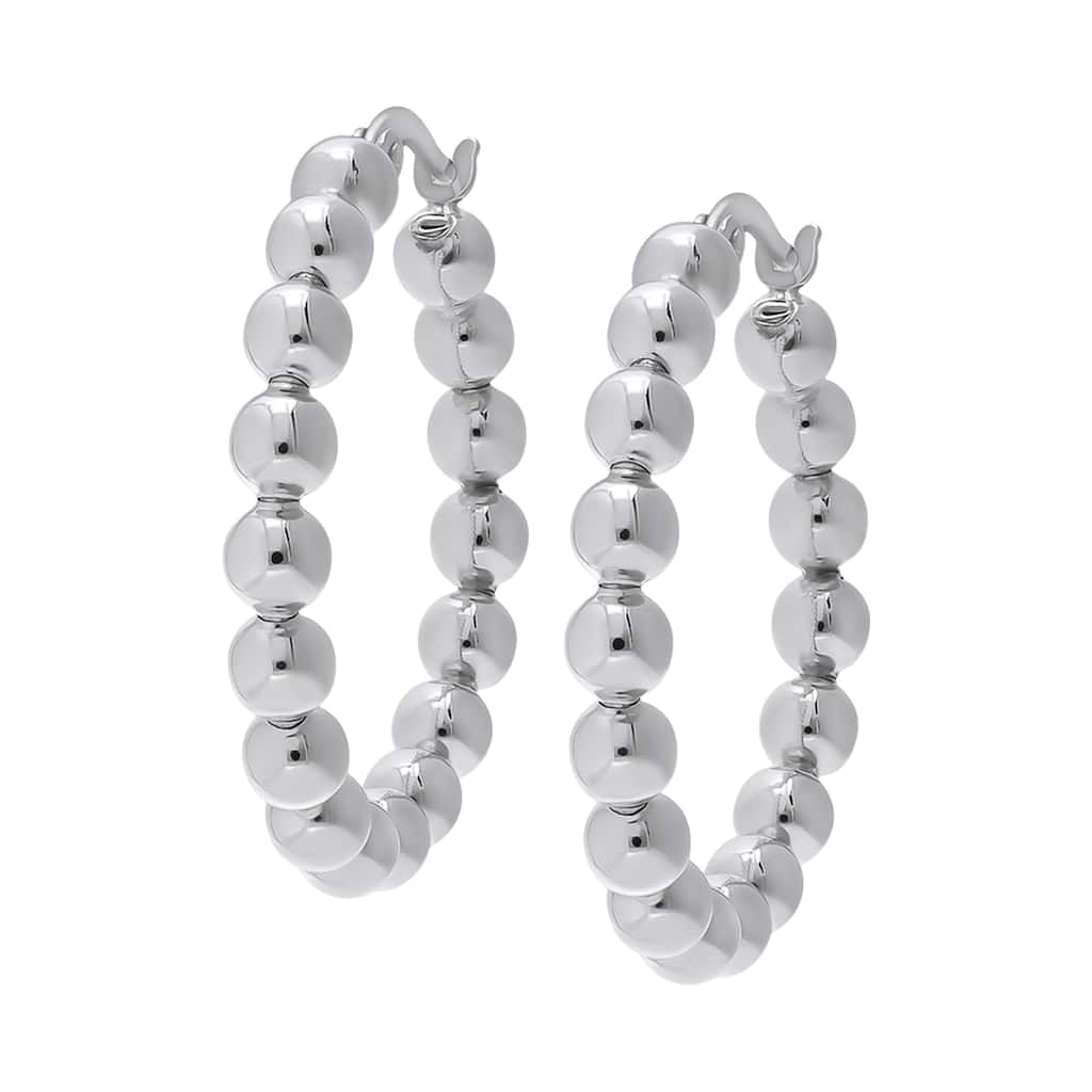 Victoria Townsend .925 Sterling Silver Bubble Hoop Earring