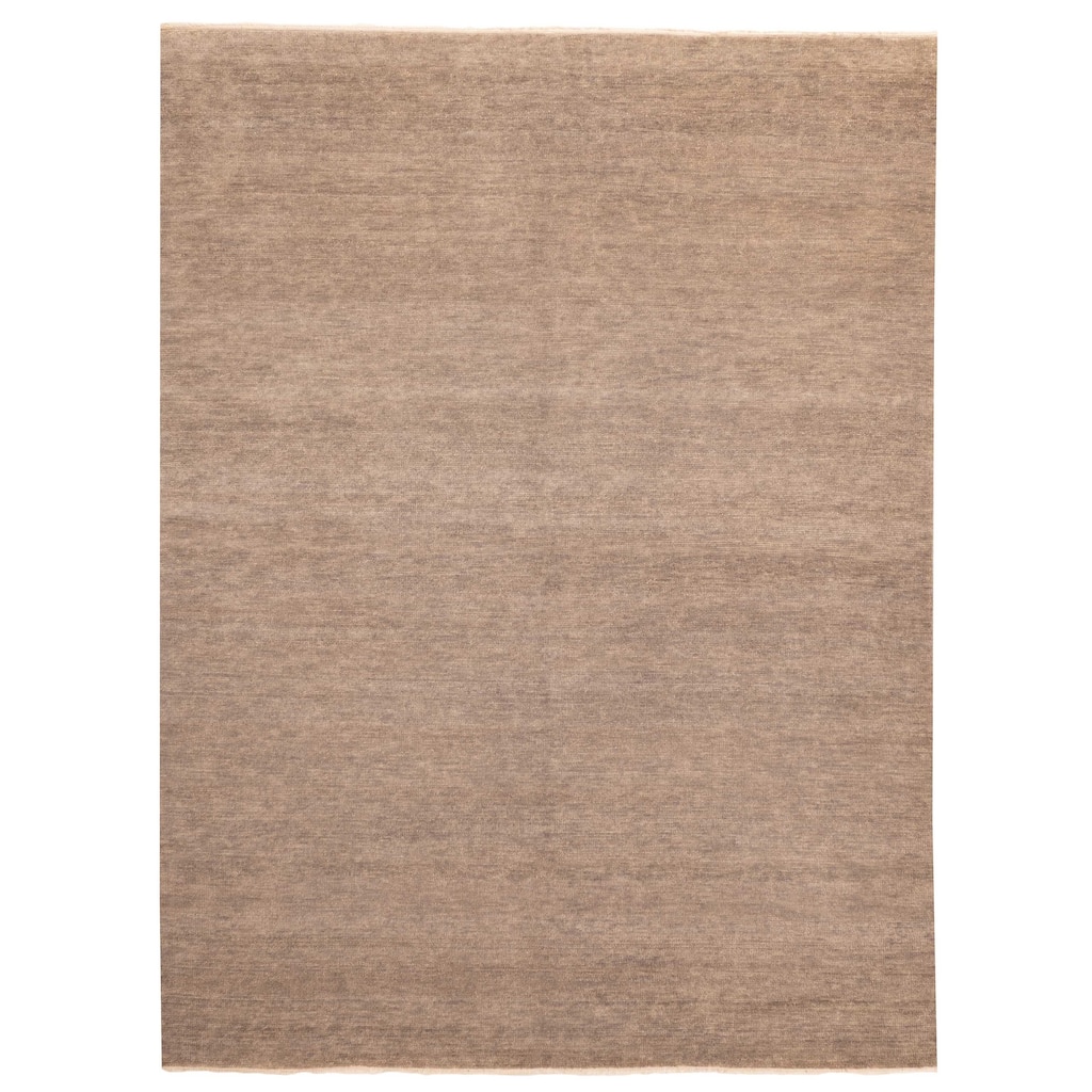 ECARPETGALLERY Hand-knotted Pak Finest Gabbeh Grey, Taupe Wool Rug - 9'4 x 11'10