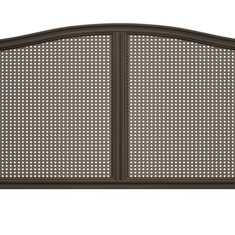 Hillsdale Furniture Sausalito Wingback Wood Cane Panel Bed