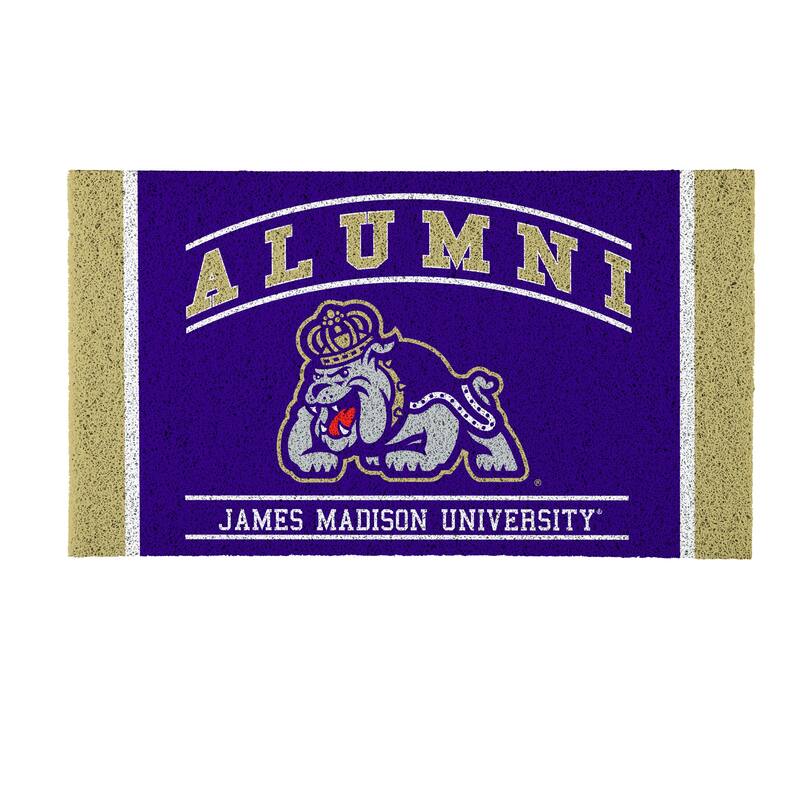 28 in. x 16 in. James Madison University Alumni Full Color PVC Door Mat