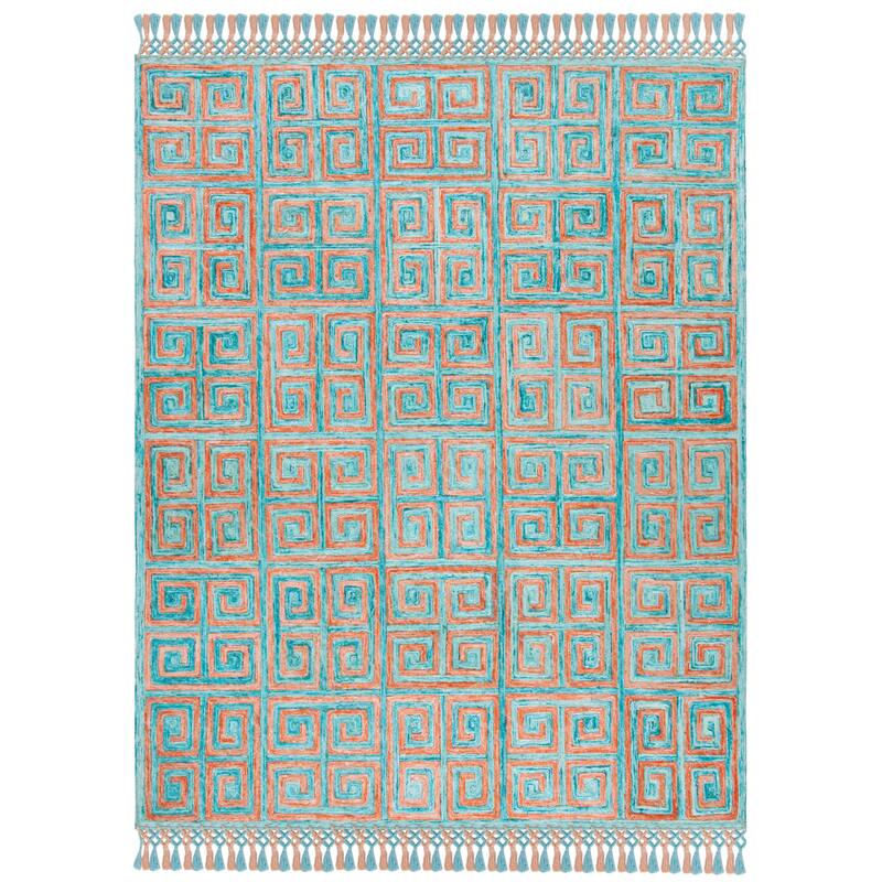 SAFAVIEH Handmade Sahara Alia Silk Tassel Rug