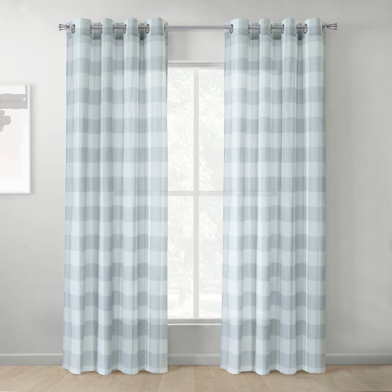Genesis Light Filtering Grommet Curtain Panel - Grey - 52" x 95"