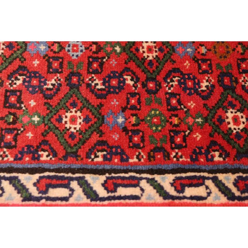 ECARPETGALLERY Hand-knotted Andelz Red Wool Rug - 2'11 x 10'0