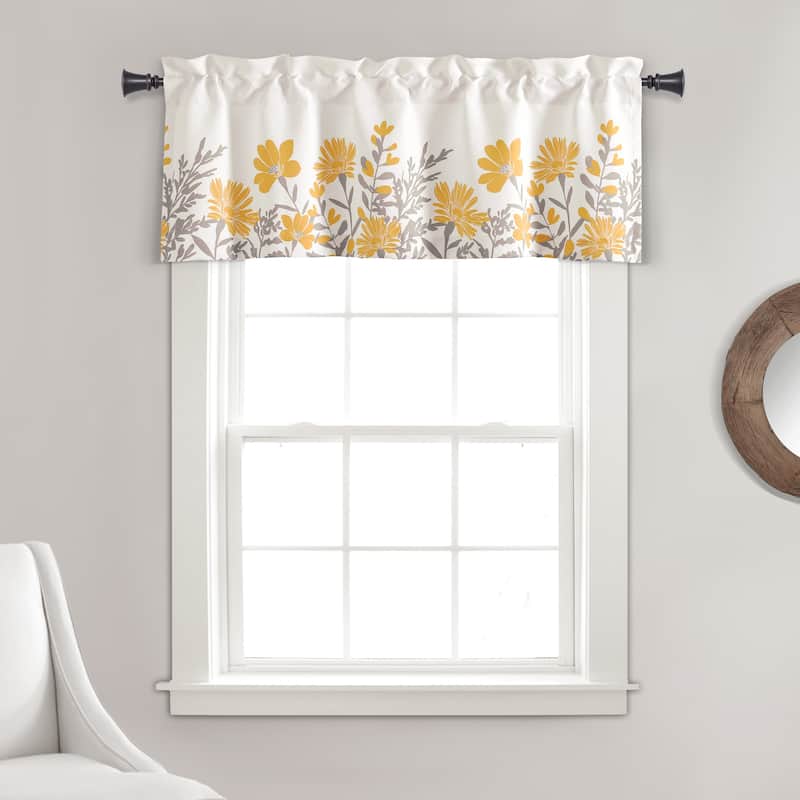 Lush Decor Aprile Light Filtering Valance - 18" x 52"