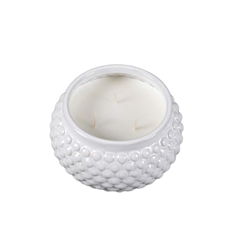 6.38" Ceramic Hobnail Candle (23oz)