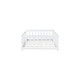 preview thumbnail 47 of 84, Montessori Twin Size Toddler Floor Bed with Fence without Door, Open-row Design Wood Frame Platform Bed with Safety Guardrails