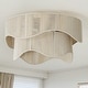 preview thumbnail 2 of 26, 20'' Boho Caged Ceiling Fan With Fabric Shades, Light Kit And Remote Control