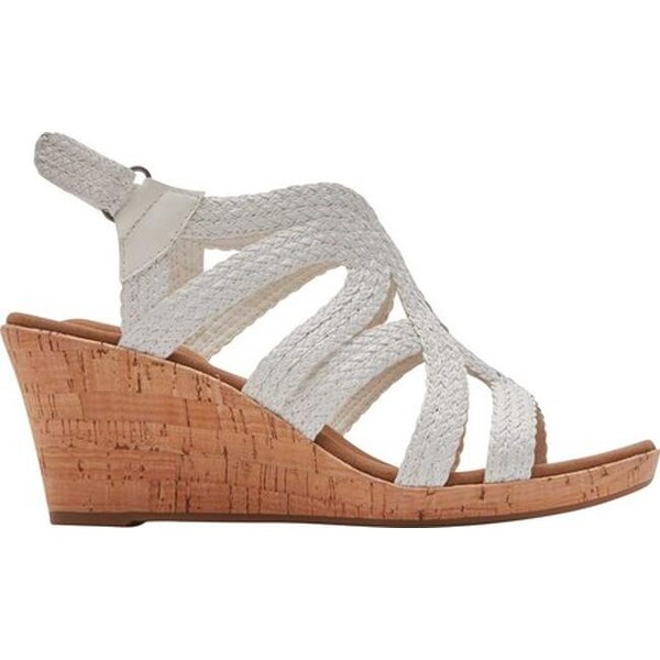 rockport women's briah perforated slingback wedges