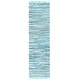 preview thumbnail 30 of 82, SAFAVIEH Handmade Rag Rug Bookem Casual Stripe Cotton Rug with Fringe 2'3" x 10' Runner - Turquoise/Multi - Runner