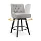 preview thumbnail 3 of 4, Modern 26 in. Counter Height Barstools 360 Free Swivel Set of 4 Bar Stools with Back