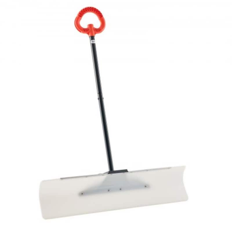 Plastic Snow Shovel with Widened Blade and Textured Anti-Slip Handle for Easy Snow Removal