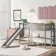 preview thumbnail 11 of 10, Twin Low Loft Bed with Ladder & Slide