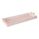 preview thumbnail 23 of 72, Kate and Laurel Lipton Narrow Rectangle Wood Accent Tray - 10x24 Pink