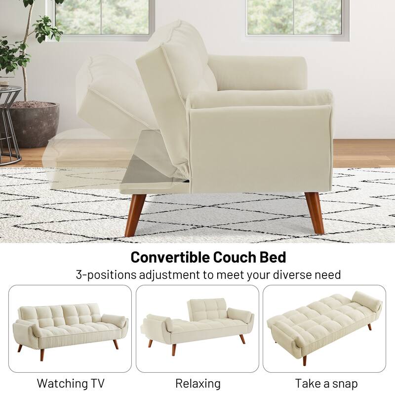 Sofa Couch for Living Room, Loveseat Sofa Futons for Small Space,Bedroom,Apartment,Studio