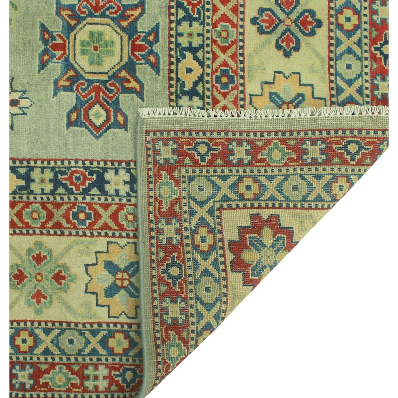 Kazak Morwarid Grey/Beige Rug - 8'2" x 10'0"