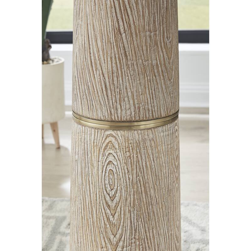 Signature Design by Ashley Gasparleigh Brown/Gold Floor Lamp - 26.13" W x 26.13" D x 67.75" H